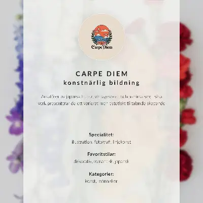 Art print silver hair dragon with delicate details