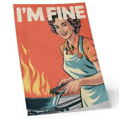 Premium wall art pop art style with colorful accents and dynamic composition