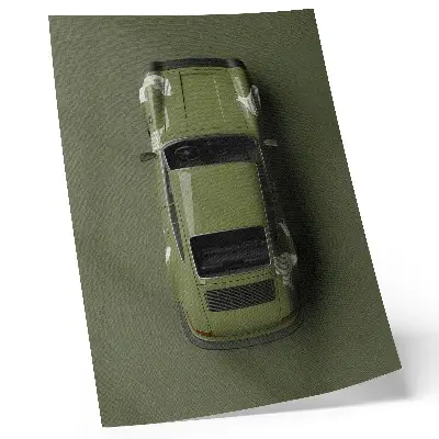 Poster minimalist elegant green car design