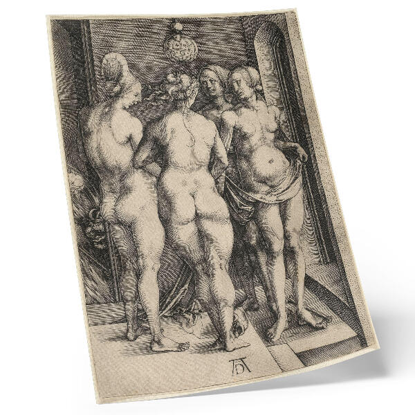 Decorative poster Four Naked Women by Albrecht Dürer