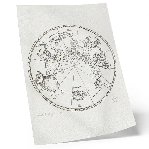 Southern Hemisphere of the Celestial Globe by Albrecht Dürer 1515 art poster