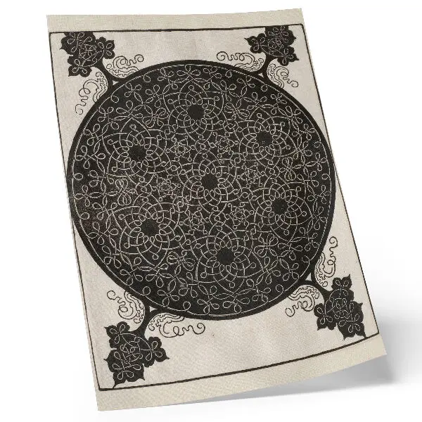 Art print The Sixth Knot, 7 Small Knot Systems with Black Centers by Albrecht Dürer, ca. 1506