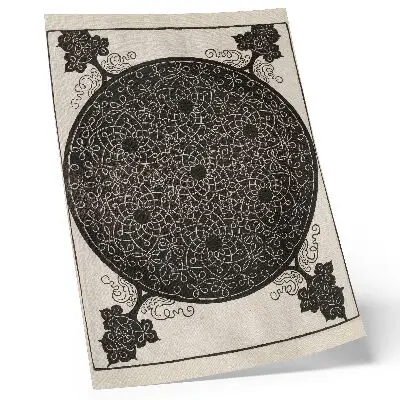 Art print The Sixth Knot, 7 Small Knot Systems with Black Centers by Albrecht Dürer, ca. 1506