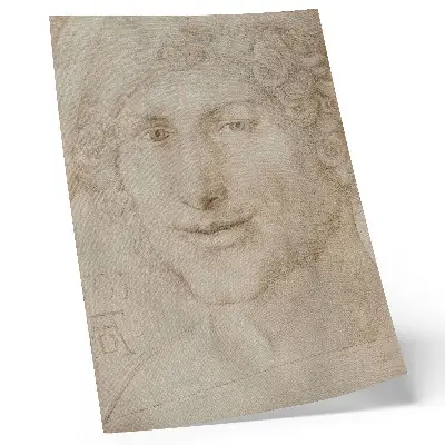 Head of a Young Man by Albrecht Dürer premium wall art