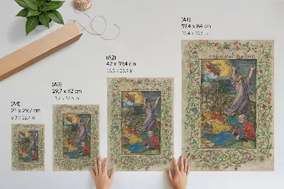 Christ on the Mount of Olives by Albrecht Dürer and Georg Mack the Elder decorative poster