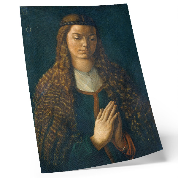 Art print Portrait of a Young Woman with Loose Hair, 1497, by Albrecht Dürer