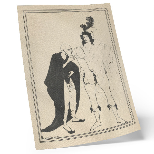 Premium wall art The Herald's Examination Based on Aristophanes' Lysistrata, Aubrey Beardsley