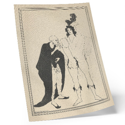 Premium wall art The Herald's Examination Based on Aristophanes' Lysistrata, Aubrey Beardsley