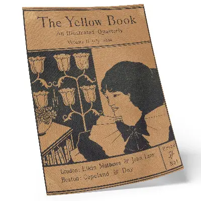 Art print cover of The Yellow Book, an illustrated quarterly, Volume II, July 1894, by Aubrey Beardsley