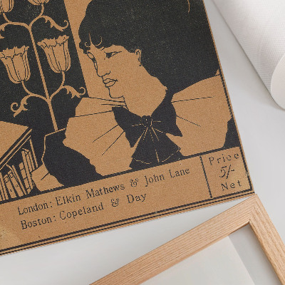Art print Cover of The Yellow Book, an illustrated quarterly, Volume II, July 1894, Aubrey Beardsley
