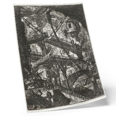 Premium wall art Drawbridge, plate VII from the Carceri d'Invenzione cycle, Giovanni Battista Piranesi