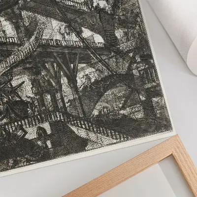 Premium wall art Drawbridge, plate VII from the Carceri d'Invenzione cycle by Giovanni Battista Piranesi