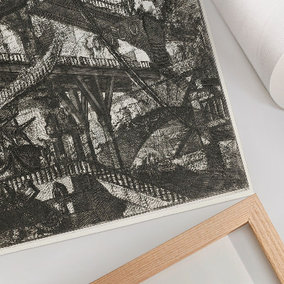 Premium wall art Drawbridge, plate VII from the Carceri d'Invenzione cycle, Giovanni Battista Piranesi