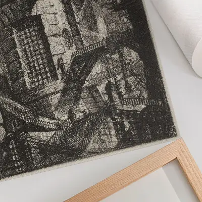 Decorative poster The Round Tower by Giovanni Battista Piranesi from the 1780s