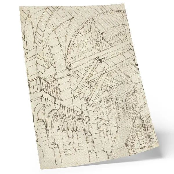 Architectural studies by Giovanni Battista Piranesi premium wall art