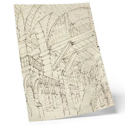 Architectural studies by Giovanni Battista Piranesi premium wall art