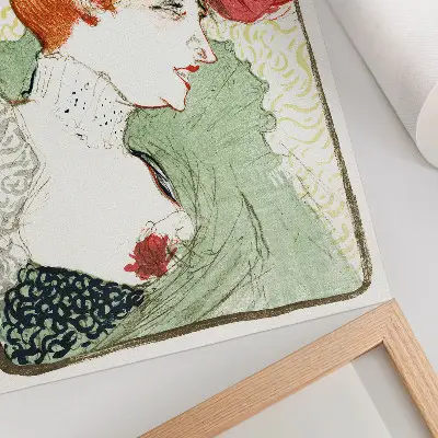Bust of Miss Lender (1895) by Henri de Toulouse-Lautrec high-resolution decorative poster print