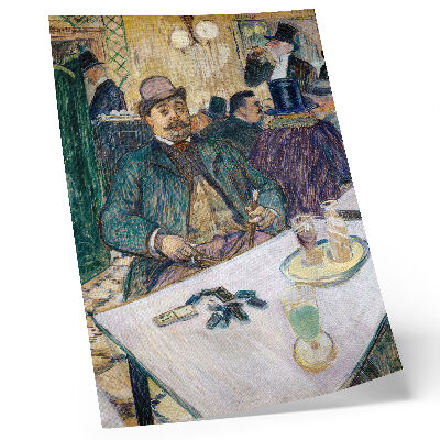 Poster Mr. Boileau in the Café (1893) – a high-resolution painting by Henri de Toulouse-Lautrec