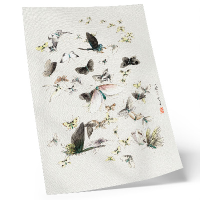 Premium wall art Hokusai's Butterflies and Moths (1830-1850)