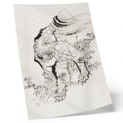 Decorative poster Hokusai's Japanese Tiger, Album of Sketches (1760-1849)