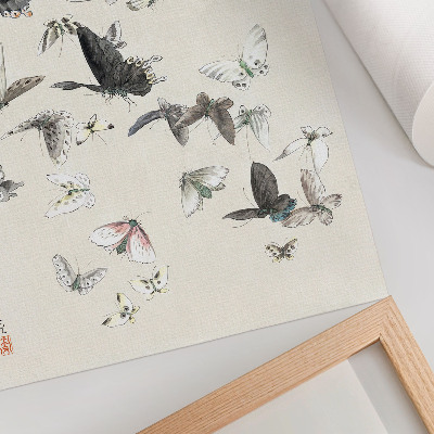 Poster Hokusai's Butterflies and Moths