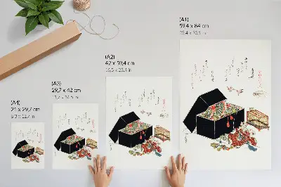 Hokusai's Japanese jewelry box (1822) poster