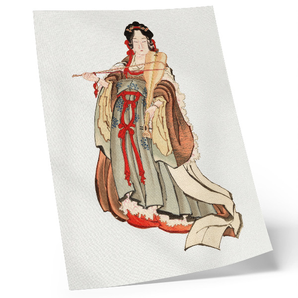 Art print Benten (Goddess of Love) (18th–19th century), an illustration of a Japanese woman from the Stone Age by Katsushika Hokusai