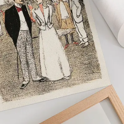 The Eternal Trio by Théophile Alexandre Steinlen premium wall art engraving from 1899