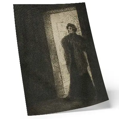 On the Threshold by Théophile-Alexandre Pierre Steinlen poster decorative art print