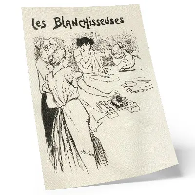 Les Blanchisseuses by Théophile Alexandre Steinlen poster print