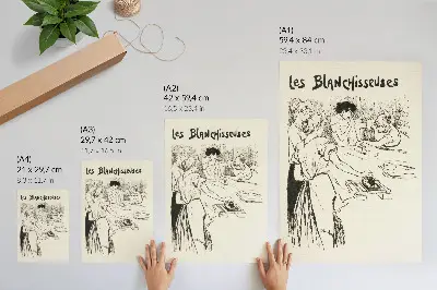 Les Blanchisseuses by Théophile Alexandre Steinlen poster print