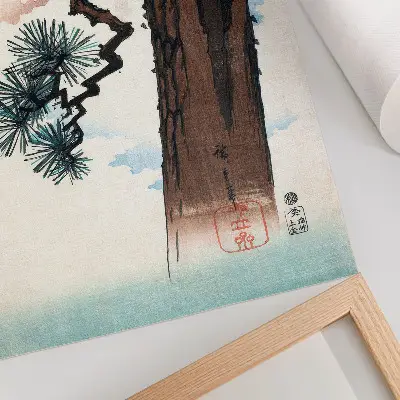 Art print featuring Japanese Pine (1842-1843) vintage Ukiyo-e by Utagawa Hiroshige