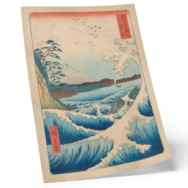 Art print A Great Wave on Satta Beach in Suruga from the series Thirty-six Views of Fuji by Utagawa Kuniyoshi