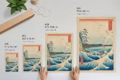 Art print A Great Wave on Satta Beach in Suruga from the series Thirty-six Views of Fuji by Utagawa Kuniyoshi