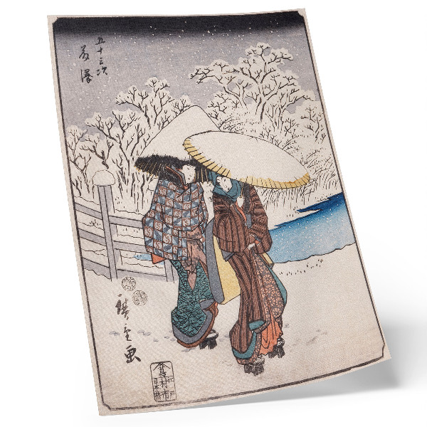 Poster Fujisawa by Utagawa Hiroshige