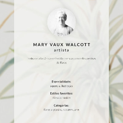Poster Wild Pineapple (Tillandsia fasciculata) (1921) by Mary Vaux Walcott