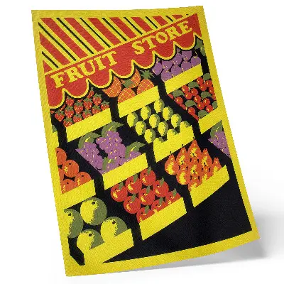 The Fruit Shop 1936 by Federal Art Project decorative poster