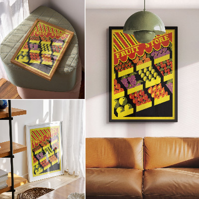 Decorative poster The Fruit Shop (1936) – by Federal Art Project