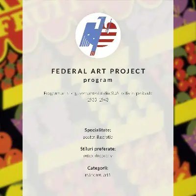 The Fruit Shop 1936 by Federal Art Project decorative poster