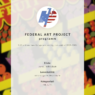 Decorative poster The Fruit Shop (1936) – by Federal Art Project
