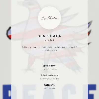 McCarthy Peace (1968) with bird by Ben Shahn poster