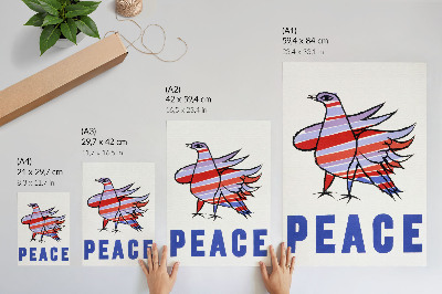 Poster McCarthy Peace (1968) with bird by Ben Shahn