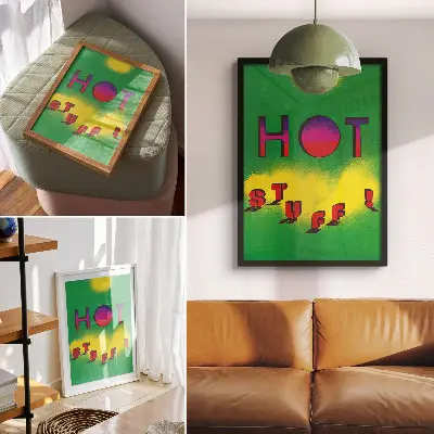 Hot Stuff! (1985) Lanny Sommese poster decorative poster
