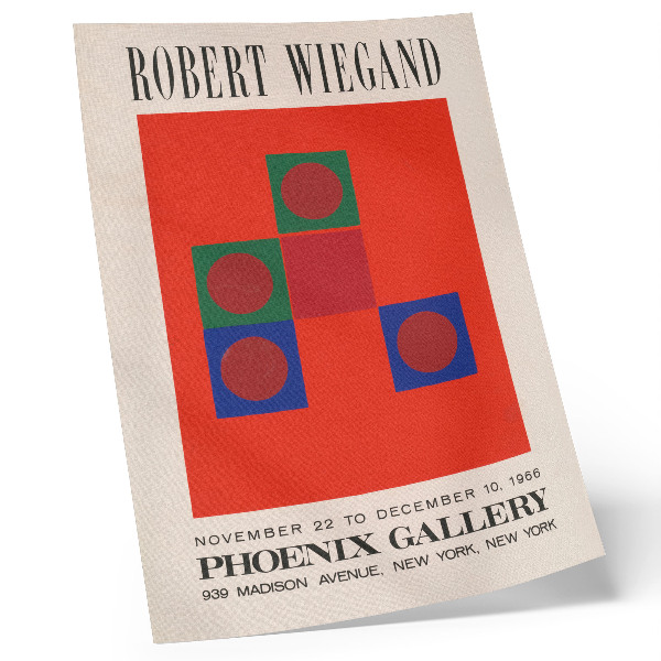 Poster Robert Wiegand's exhibition poster (1965)