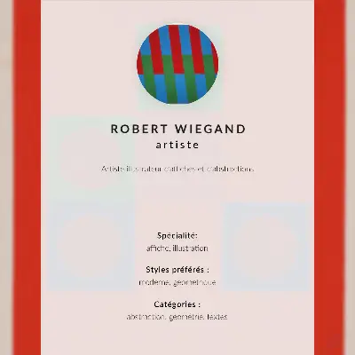 Robert Wiegand exhibition poster from 1965
