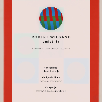 Poster Robert Wiegand's exhibition poster (1965)