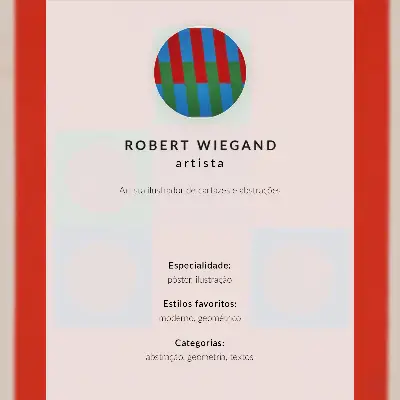 Robert Wiegand exhibition poster from 1965