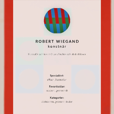 Poster Robert Wiegand's exhibition poster (1965)