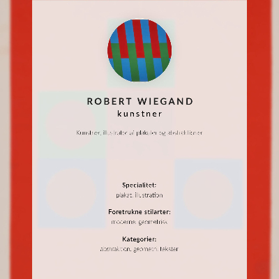 Poster Robert Wiegand's exhibition poster (1965)