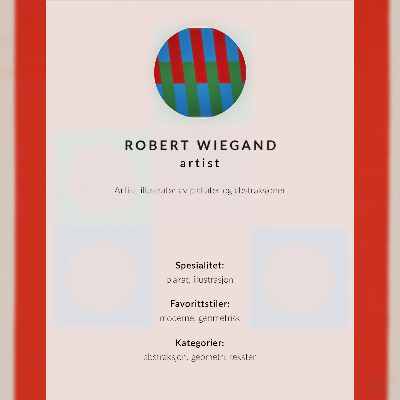 Poster Robert Wiegand's exhibition poster (1965)